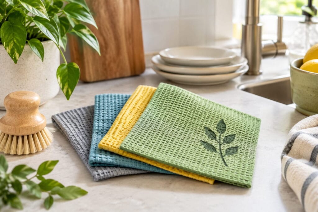eco-friendly dishcloth for sustainable kitchen cleaning